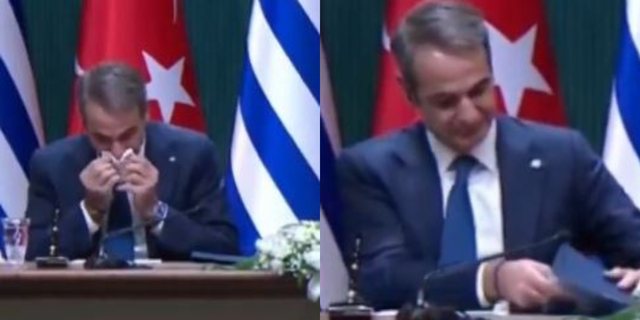 Fshiu hundët dhe shaminë e futi në dosje, veprimi i Mitsotakis në takimin me Erdogan shkakton reagime (VIDEO)