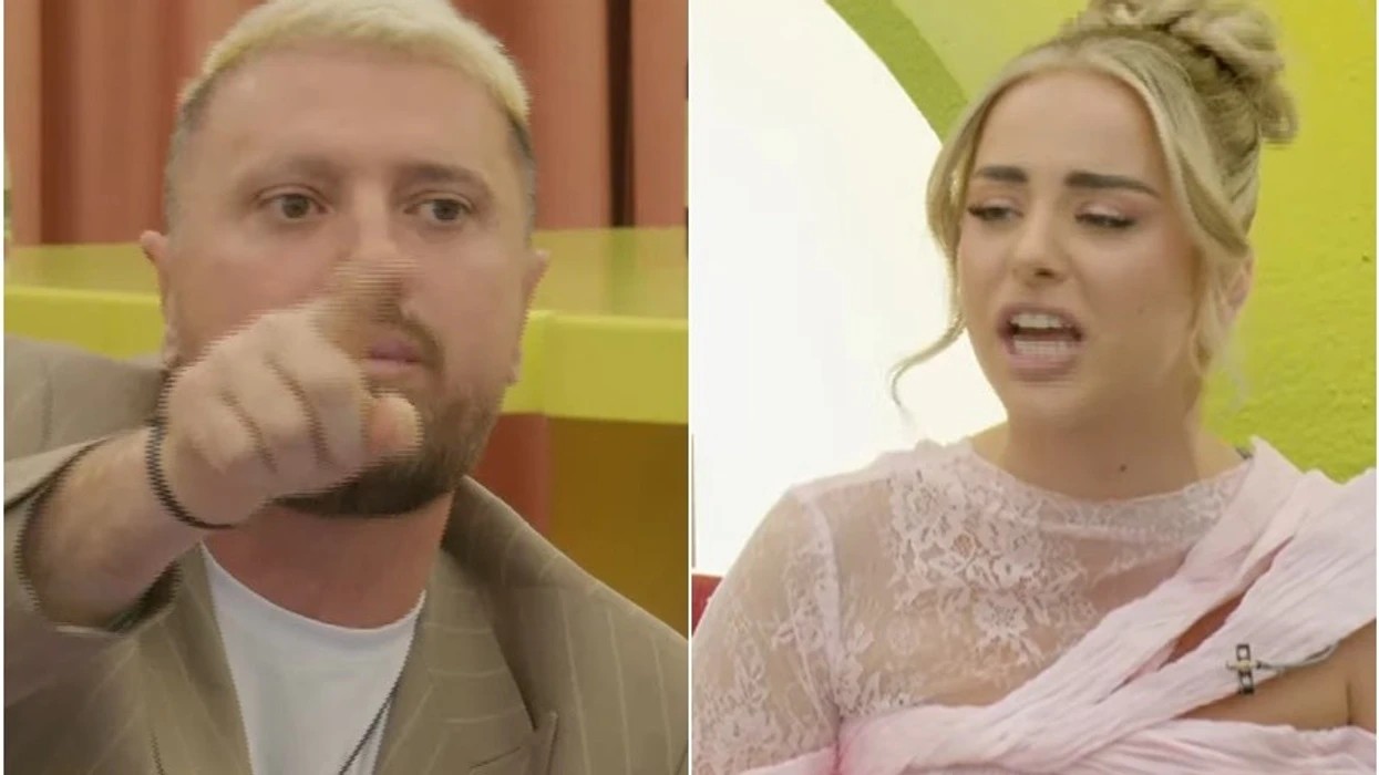 Labi e quan të pandershme Elijonën dhe se po hyn në mes të një çifti, ja reagimi i sajë…(VIDEO)