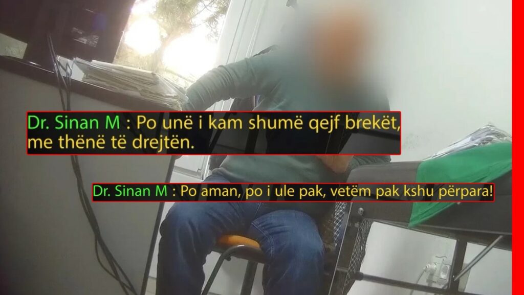 I dolën videot duke ng*cmuar pacienten! Mjekut në Tiranë i ‘shembet’ bota, ja çfarë i ndodhi pasi pa veten në TV